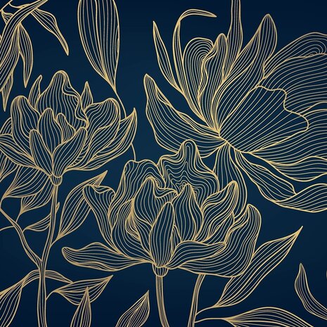 Bloemen fotobehang Wavy Flowers XL