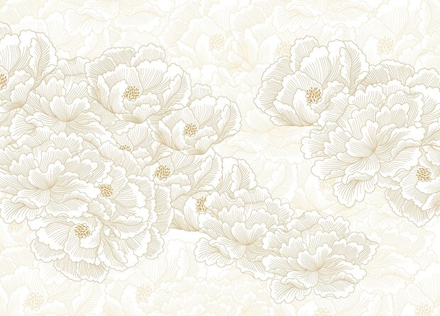 Bloemen fotobehang Japanse Bloemen XL