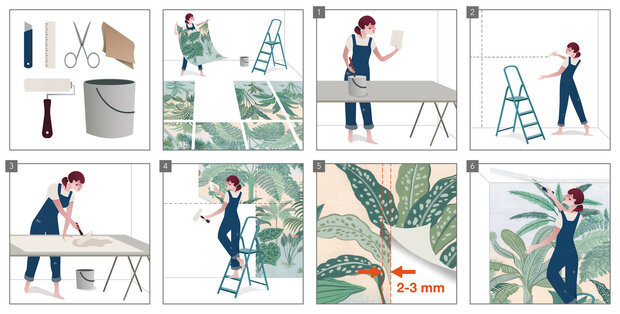 Rapunzel fotobehang XL Lila