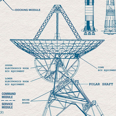 Ruimtevaart behang Spacecraft Architecture