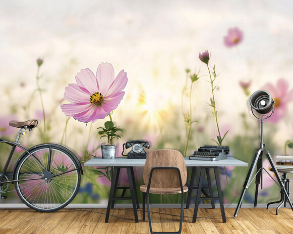 Bloemen fotobehang Cosmea