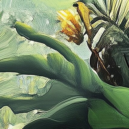 Botanisch fotobehang Into the Palm Jungle