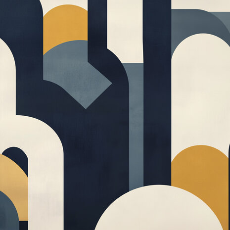 Abstract fotobehang Blauw