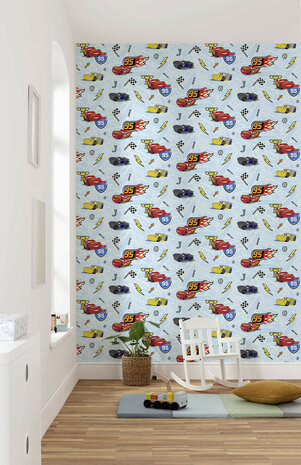 Disney Cars behang Let's Race