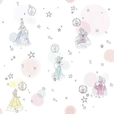 Disney Princess behang Pretty Pastel