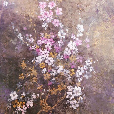 Bloemen behang Hanami