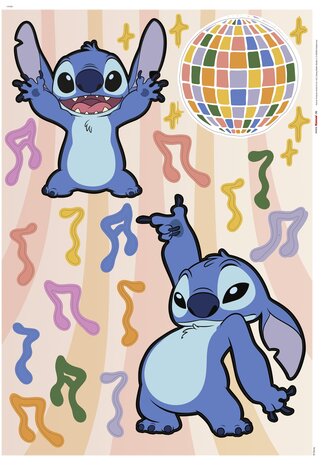 Disney Stitch muurstickers Music