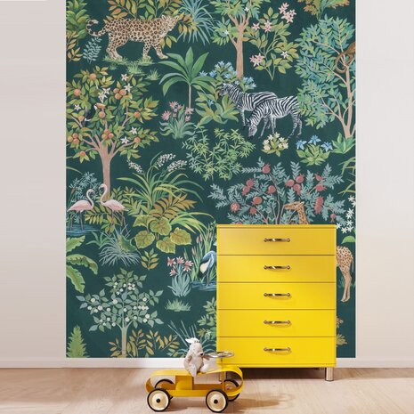 Jungledieren behang Happy Jungle