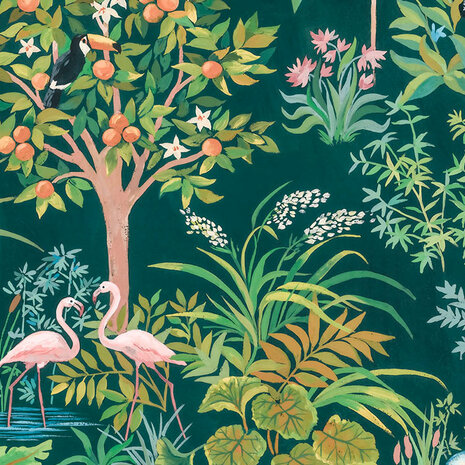 Jungledieren behang Happy Jungle