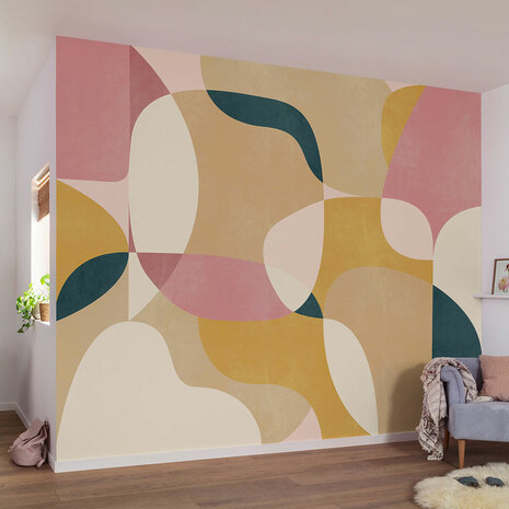 Abstract behang Baby Girl