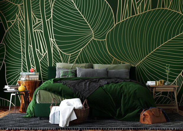 Golden Green fotobehang XL