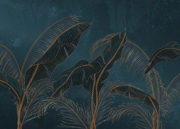 Exotic Palm Leaves fotobehang XL