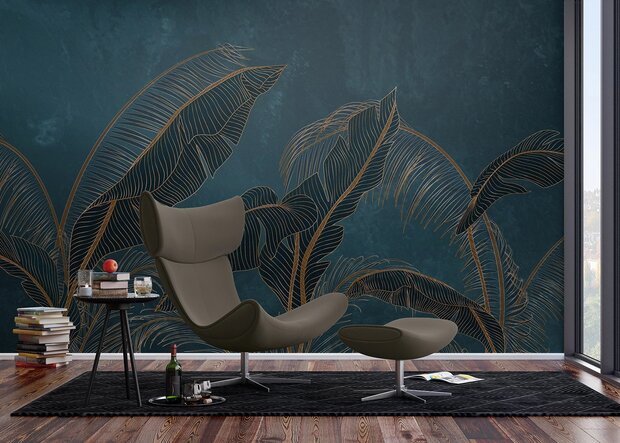 Exotic Palm Leaves fotobehang XL