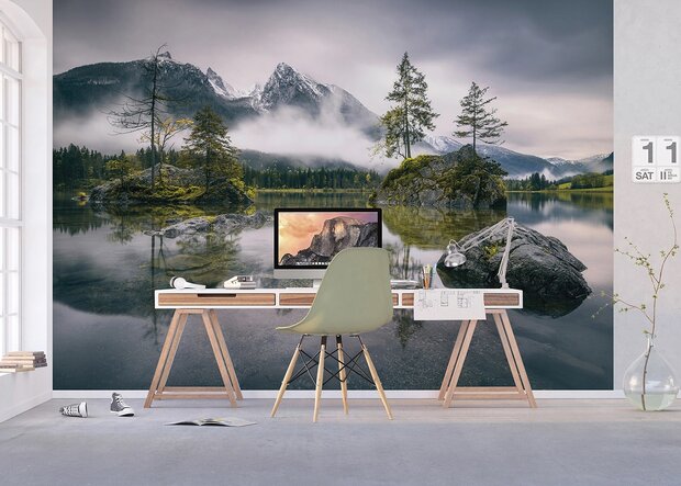 Landschap fotobehang Forest Lake XL