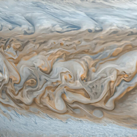 Planeten muurcirkel Jupiter