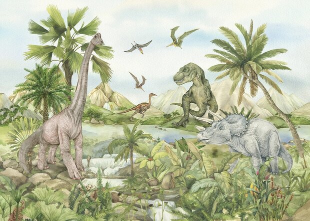 Dinosaurus behang Dinoland XL