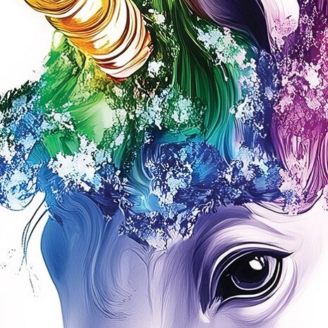 Eenhoorn fotobehang Colorful Unicorn