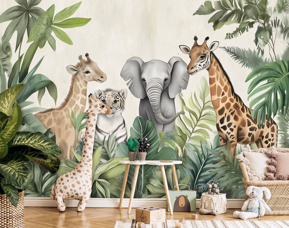 Jungledieren fotobehang Witte Tijger