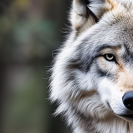 Bosdieren fotobehang Wolf
