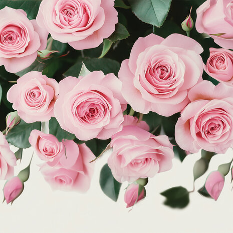 Roze rozen fotobehang V71