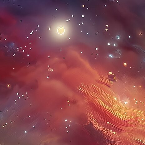 Space fotobehang Kleurrijk Heelal
