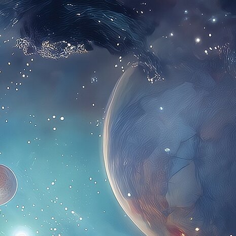 Space fotobehang Kleurrijk Heelal