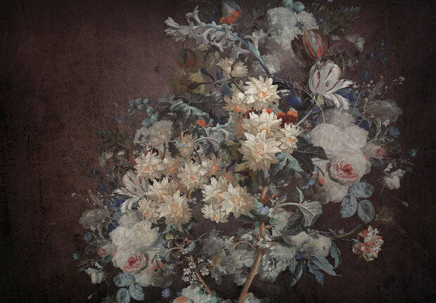 Bloemen fotobehang Klassiek Donker