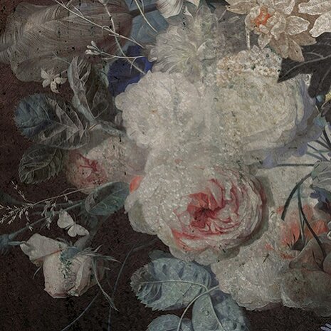 Bloemen fotobehang Klassiek Donker