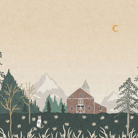 Kinderkamer behang Little Farm