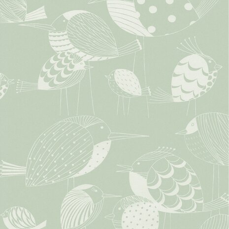 Kinderkamer Vogel behang Naive Birds