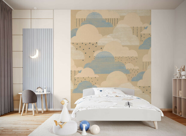 Kinderkamer behang Happy Clouds