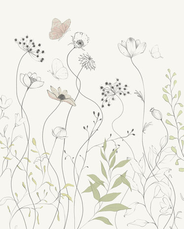 Bloemen fotobehang Easy Breezy