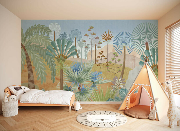 Tropisch landschap fotobehang Colinas