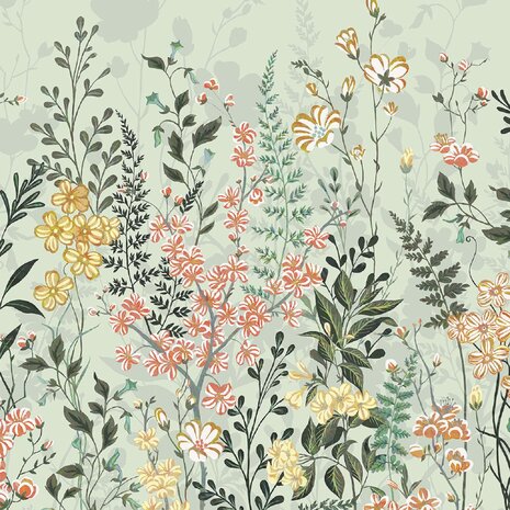 Bloemen fotobehang Hay Meadow