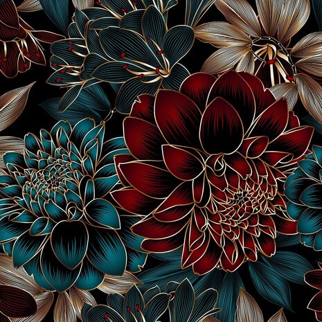 Bloemen fotobehang Elegant Dahlia XL