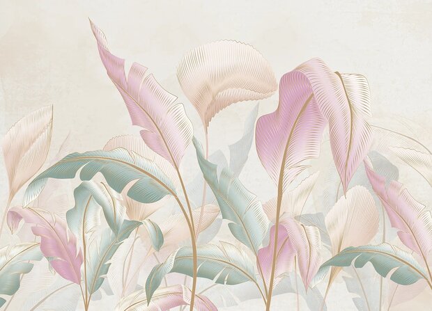 Exotic Leaves fotobehang XL