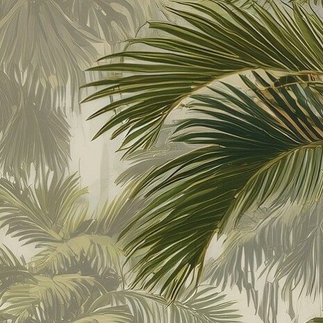 Jungle fotobehang Witte Aap