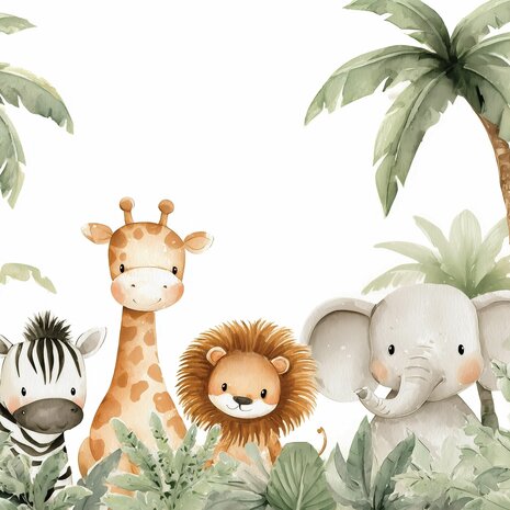 Jungle Vriendjes fotobehang