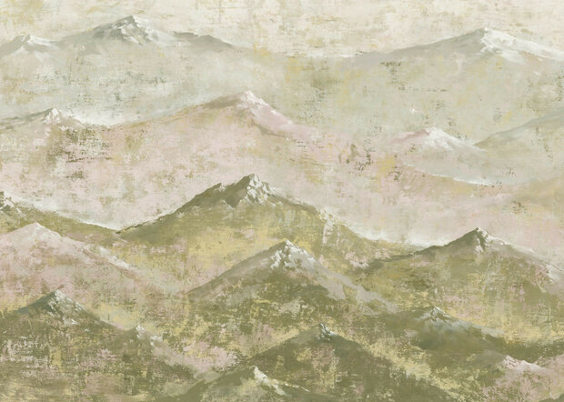 Abstracte Bergen fotobehang Ladakh