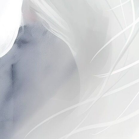 Detail Dromerig Wit Paard fotobehang