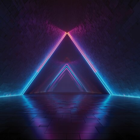 Neon Tunnel fotobehang