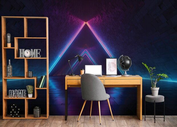 Neon Tunnel fotobehang