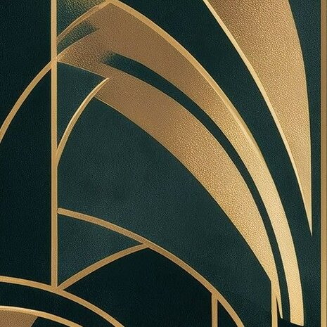Detail Art Deco behang