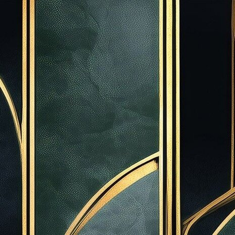 Detail Art Deco behang