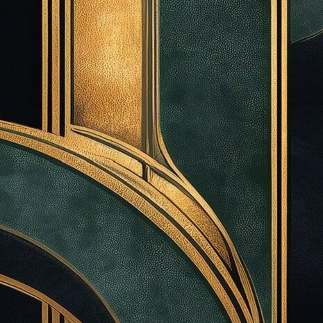 Detail Art Deco behang