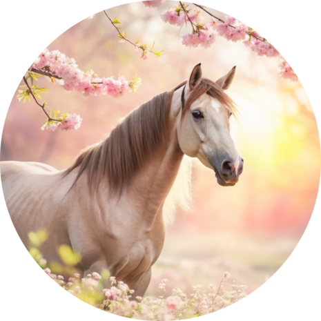 Paarden muurcirkel Bloesem