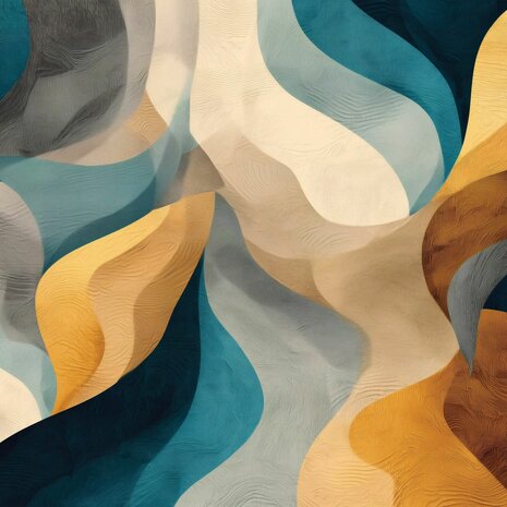 Abstract golvend fotobehang 