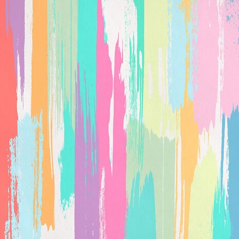 Abstract fotobehang Colour Rain