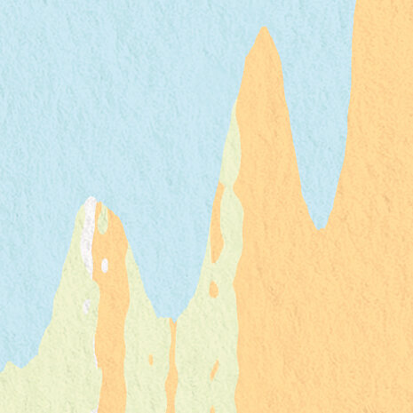 Abstract fotobehang Colour Rain