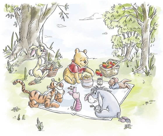 Winnie the Pooh behang Nice for Picnics